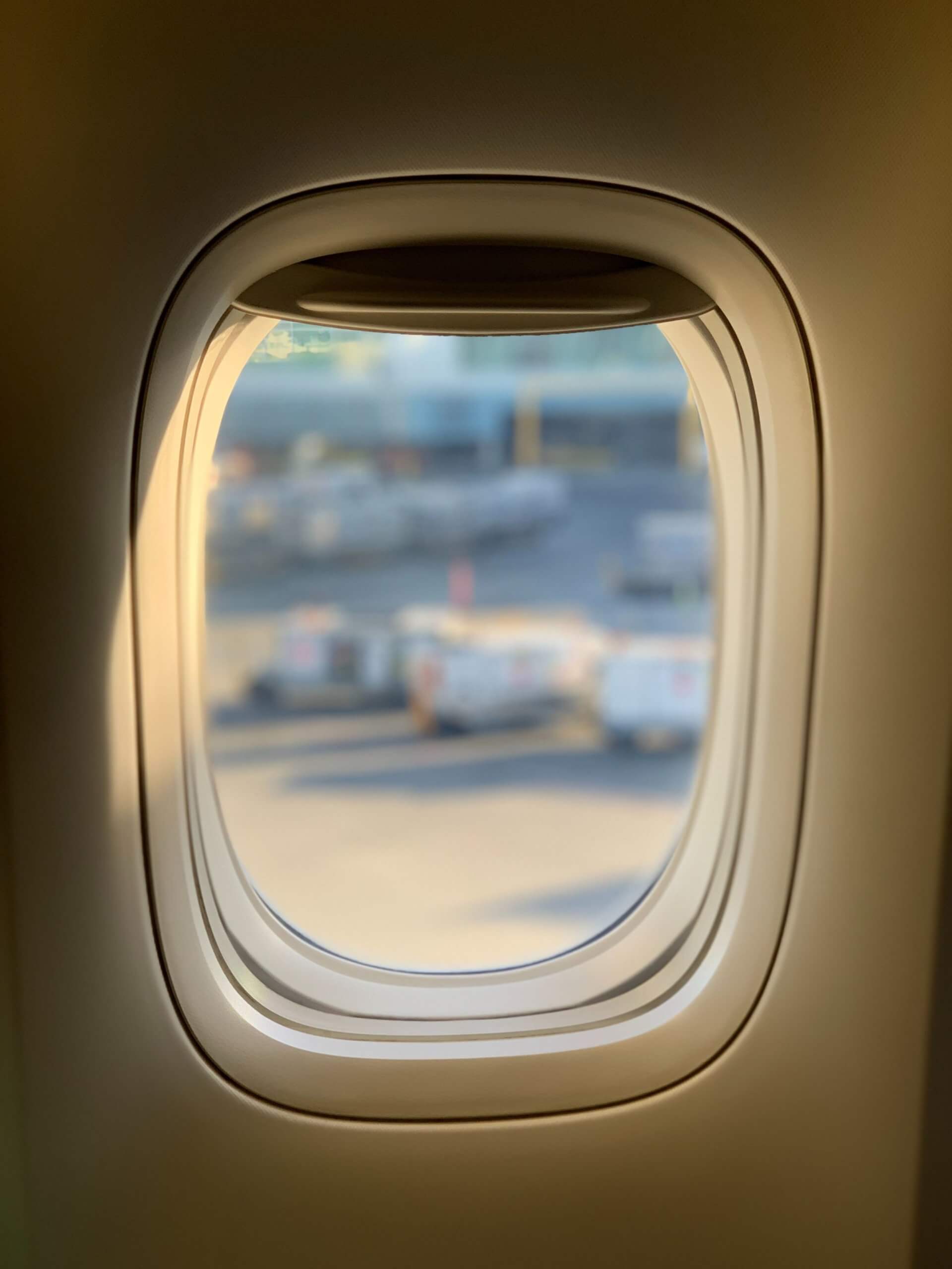 White Airplane window.